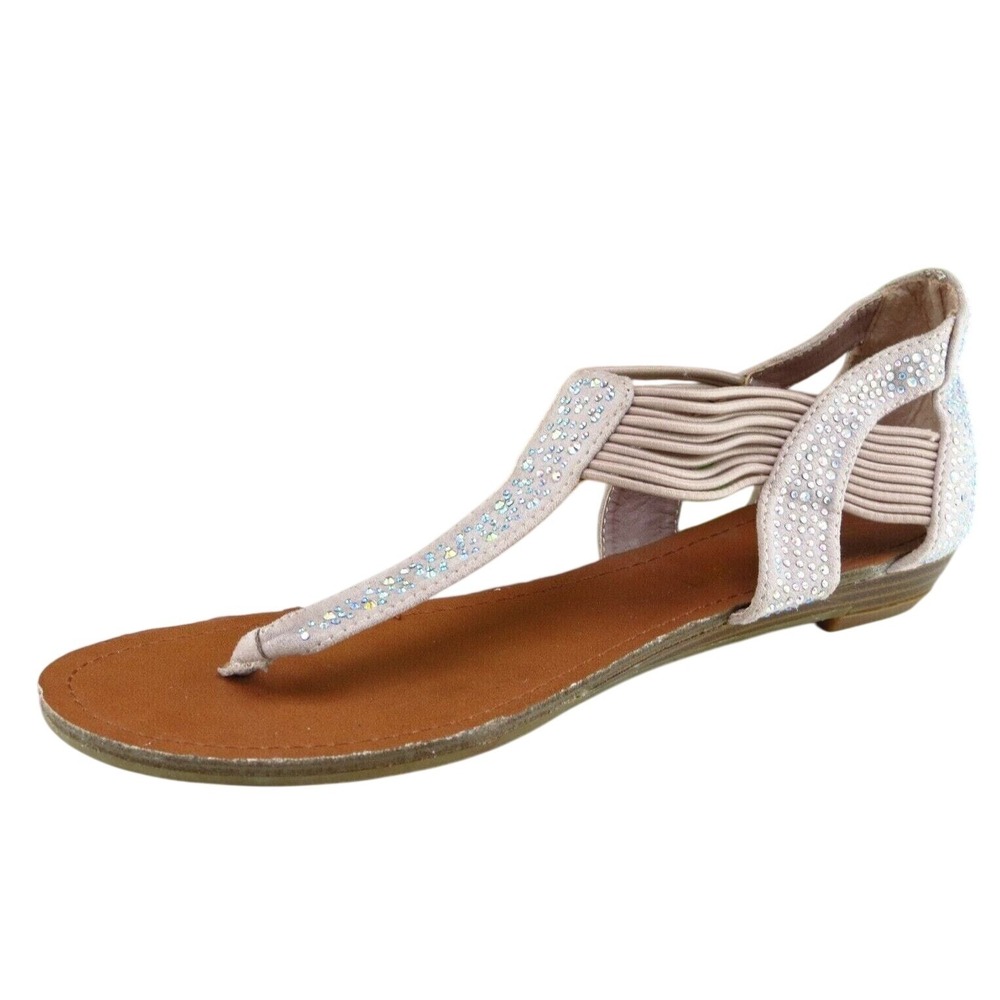 Madden Girl Sz 7.5 M Brown Gladiator Synthetic Womenβ Sandals